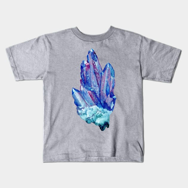 glacier crystal cluster Kids T-Shirt by tifferloo